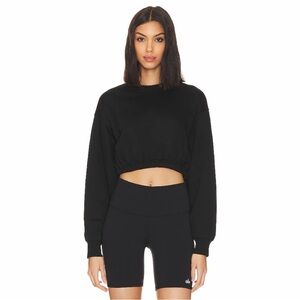 ALO Yoga Devotion Crewneck Sweatshirt Cropped Pullover Medium